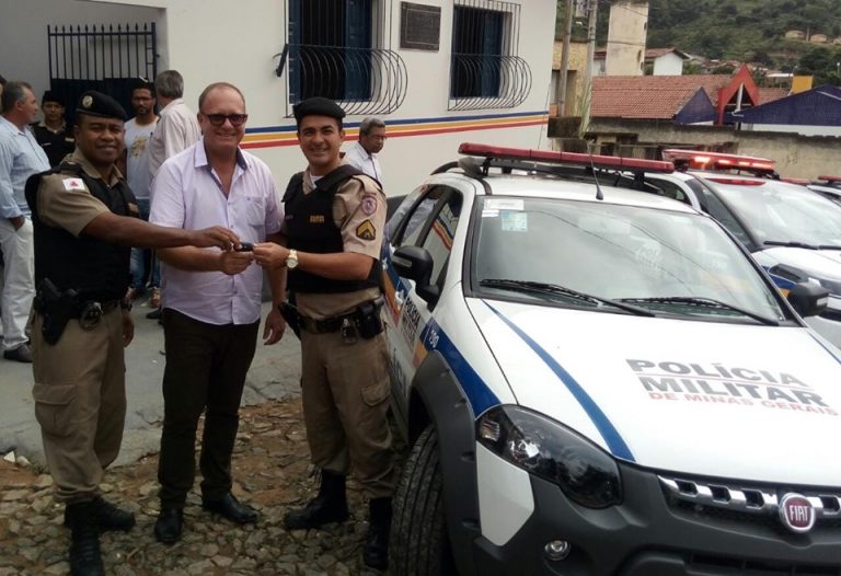 Prefeito de Bertópolis Anjinho Depolo reforma Quartel da Polícia Militar e ainda entrega viatura nova para patrulhamento.